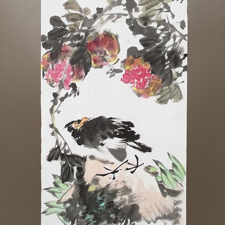 国画柳常学 手绘原创