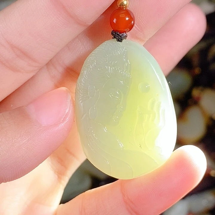 和田玉未镶嵌颈饰