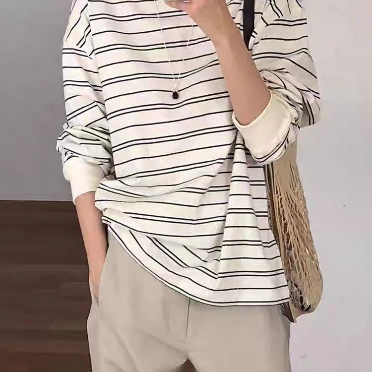 utre 新款秋冬长袖条纹 T恤