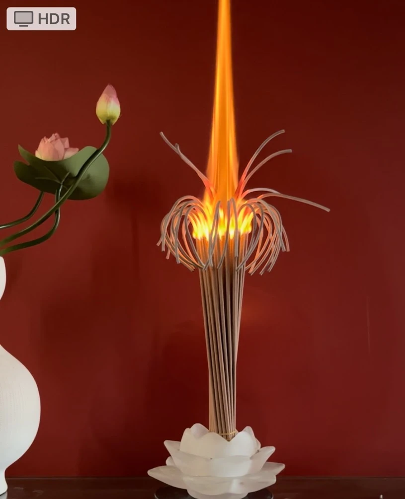 平安莲花香天然檀木（每包10把 每小把37根）线香家用贡香