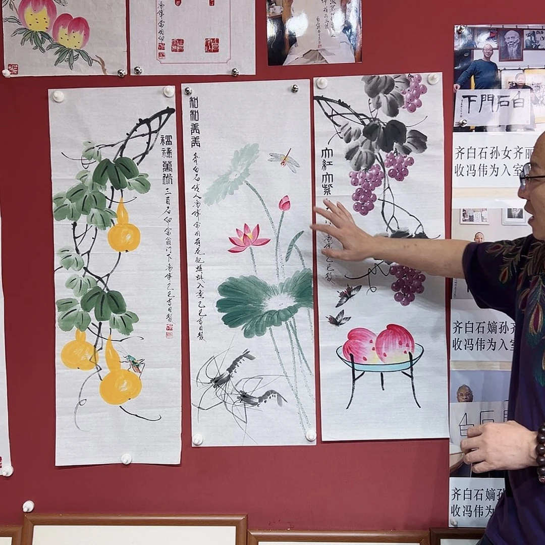 用***9国画冯伟老师手绘国画作品慧