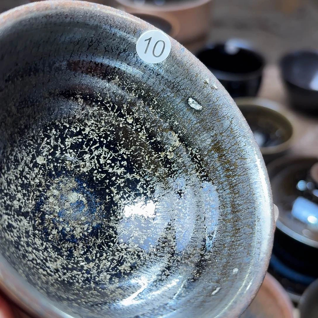 茶盏义兴龙窑建盏10微瑕