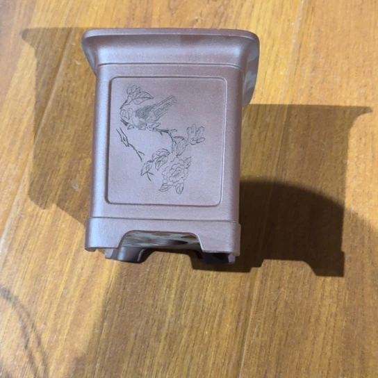 峻***海紫砂花盆原矿紫泥