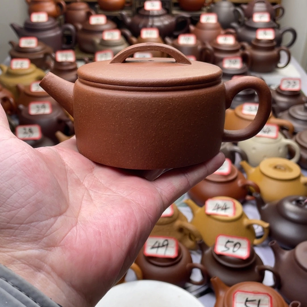紫砂茶壶宜兴紫砂半手工