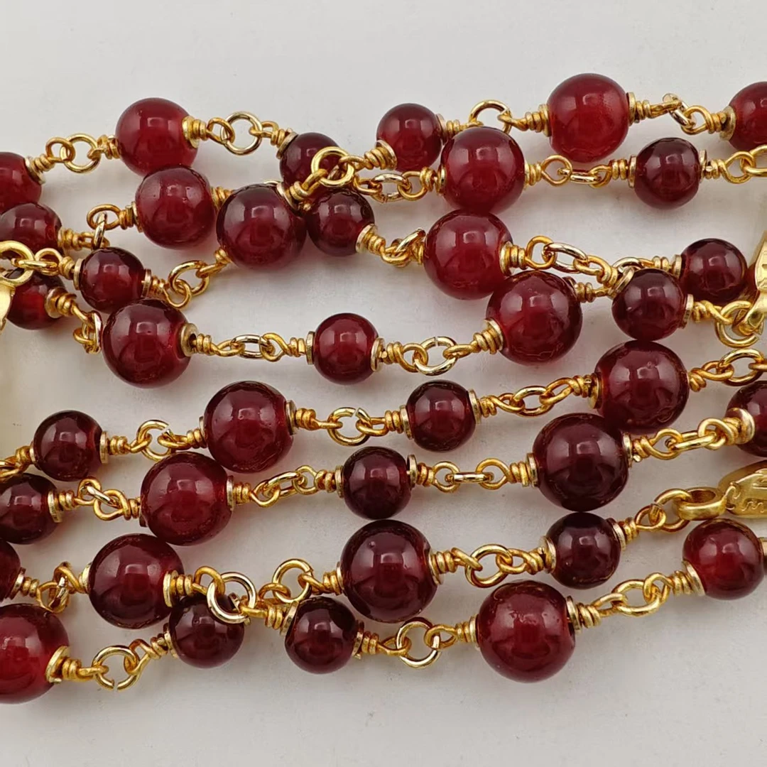 铜合金琉璃项链 VTGZIVI饰品/A440复古时尚百搭款/新款项链系列