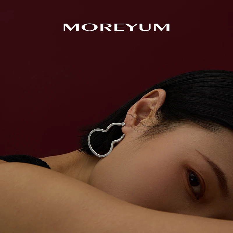 铜合金耳饰 时尚气质百搭小众设计感葫芦耳扣