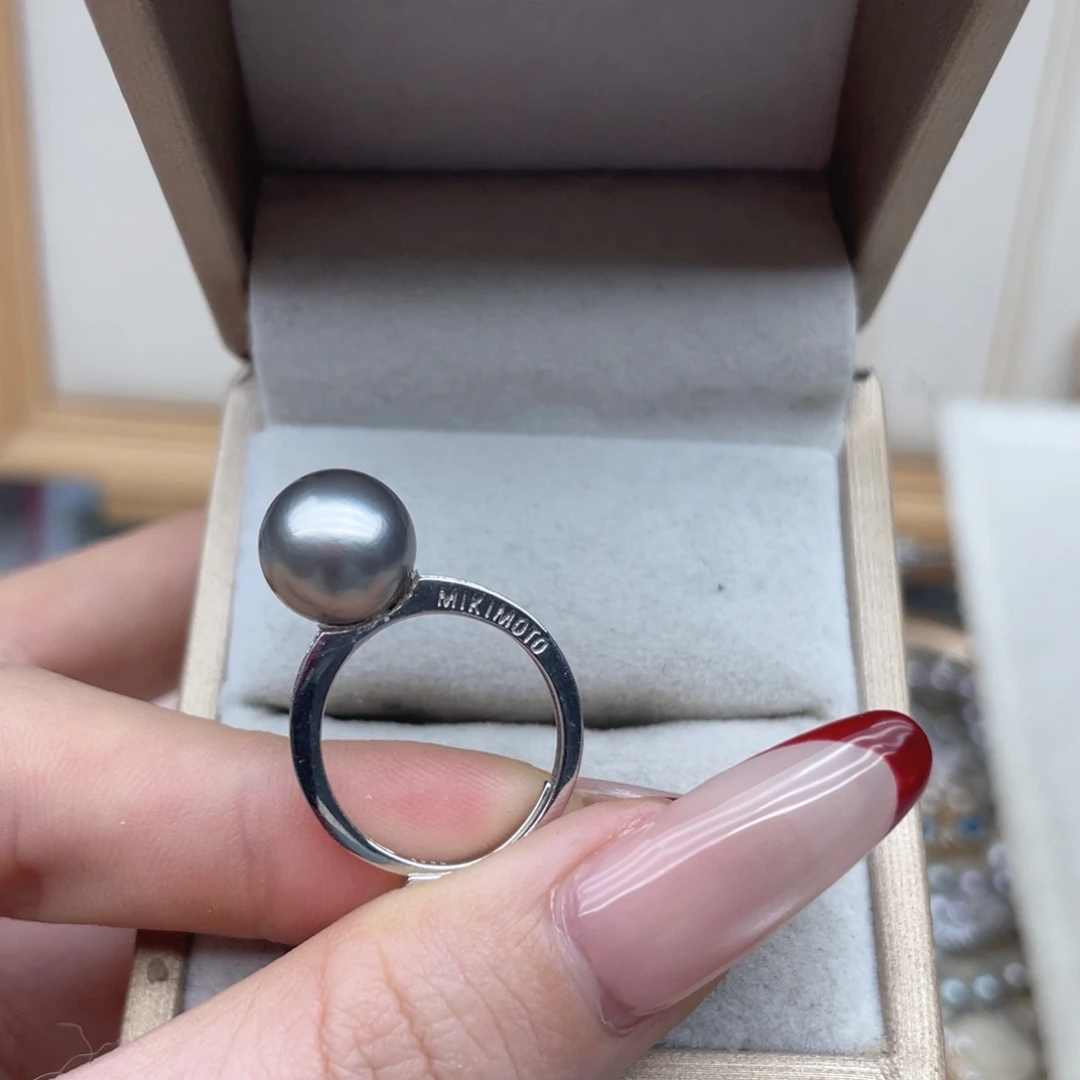 海水珍珠银S925镶嵌戒指S125