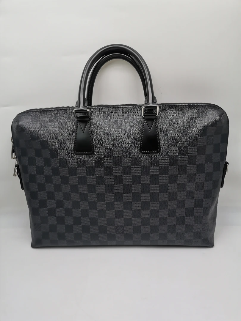 99新 LouisVuitton/路易威登 95新17896  LV 黑棋盘格 手提公文包