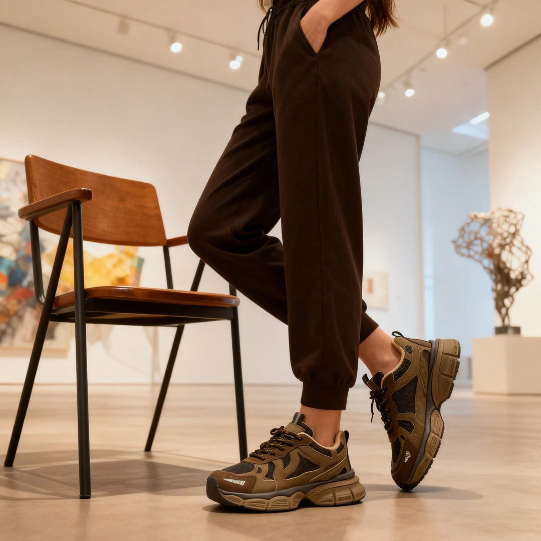 【平板专属】潮流前线网面女鞋老爹鞋时尚舒适百搭厚底增高鞋男女百