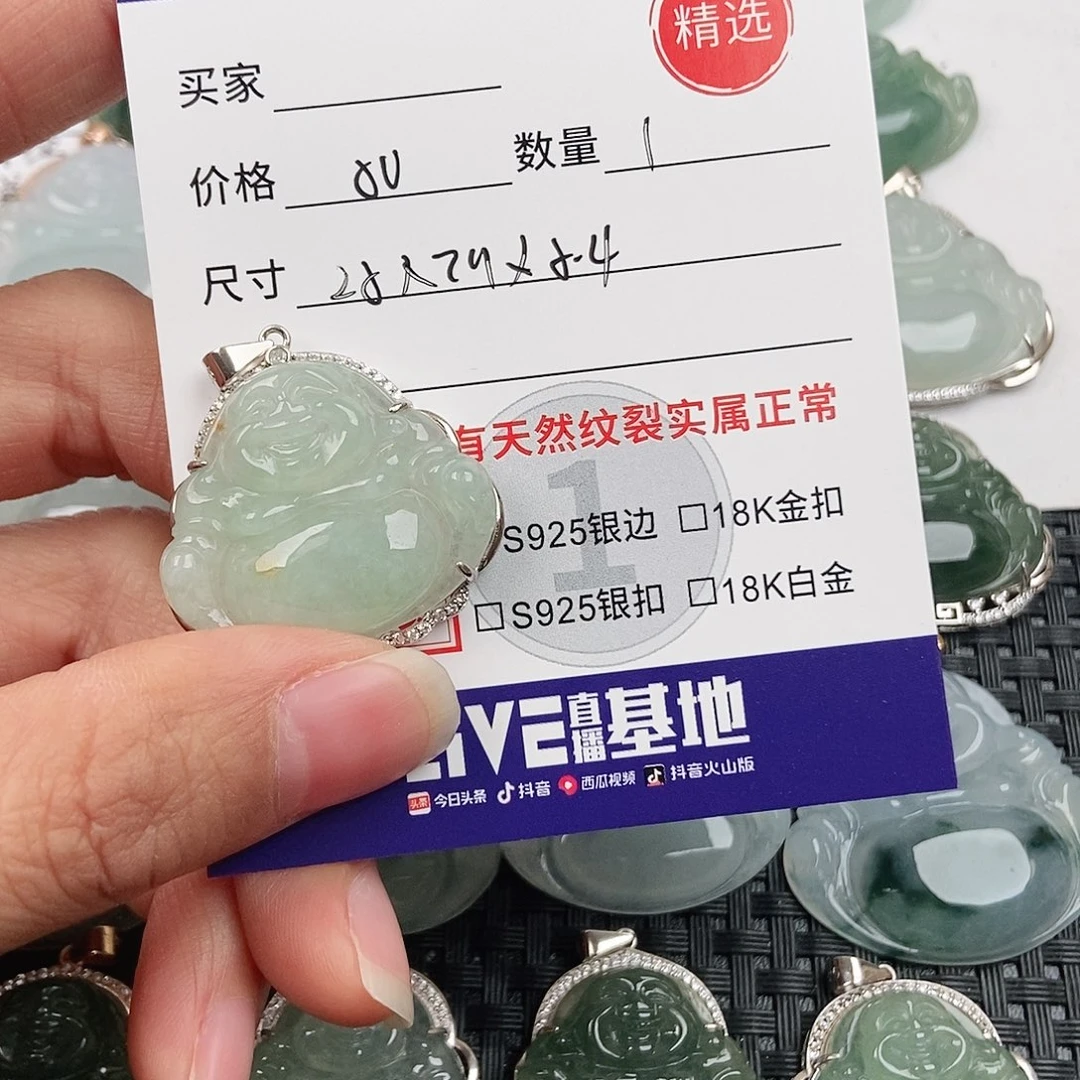 翡翠银S925镶嵌颈饰