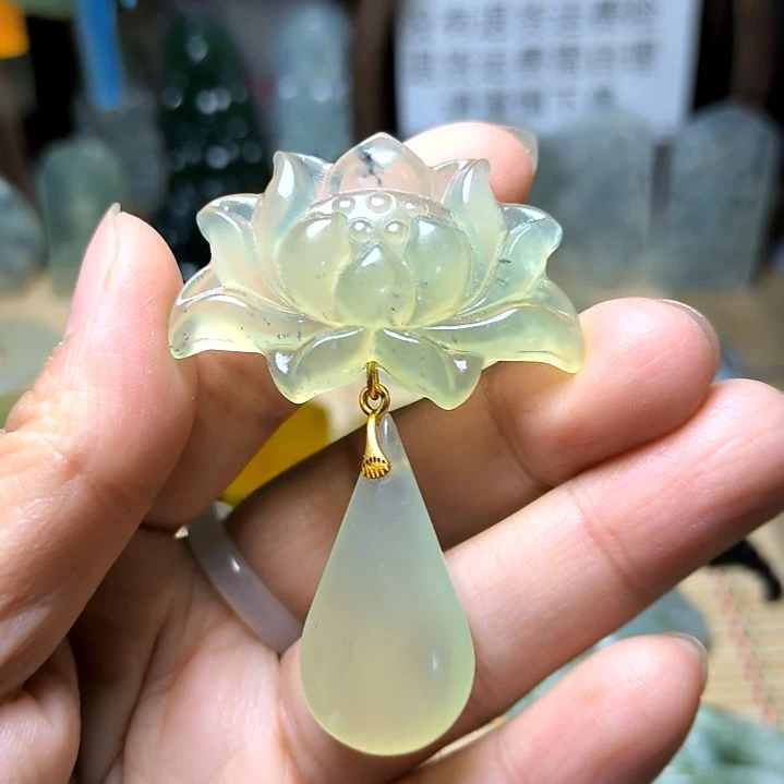 岫玉未镶嵌吊坠(不含链)
