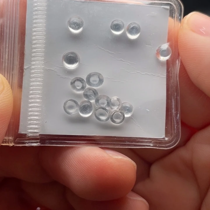 定制翡翠未镶嵌15颗卡3加玻璃种蛋面