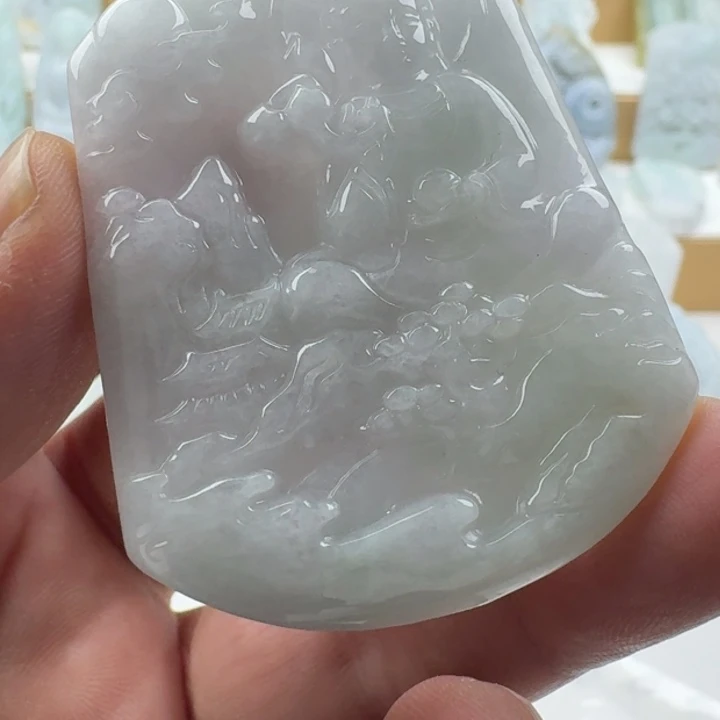 翡翠未镶嵌颈饰天然缅甸A货翡翠