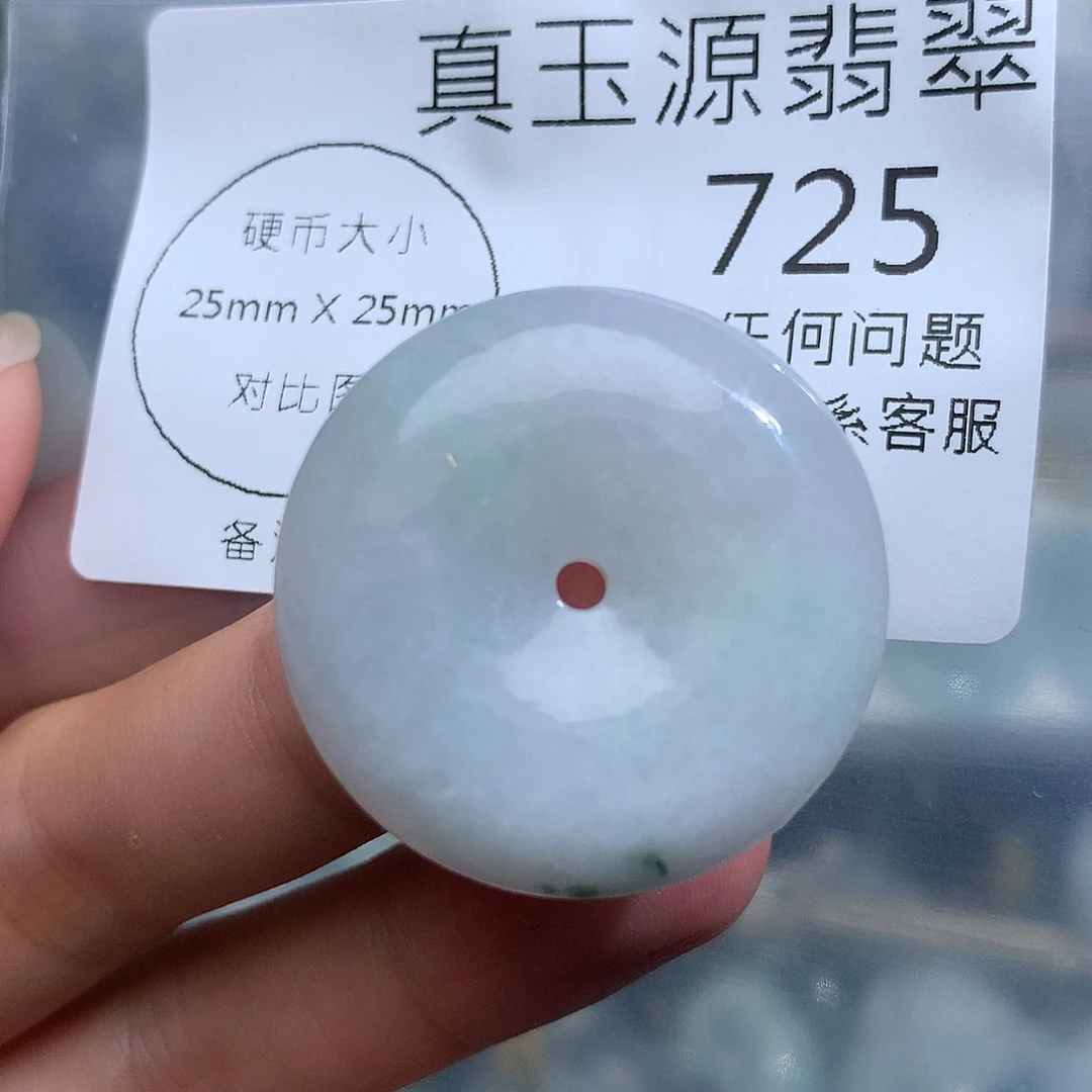 翡翠未镶嵌颈饰725。