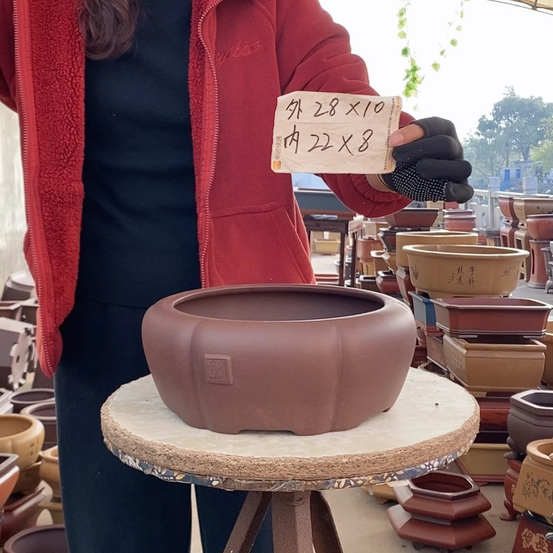 紫砂花盆紫砂花盆