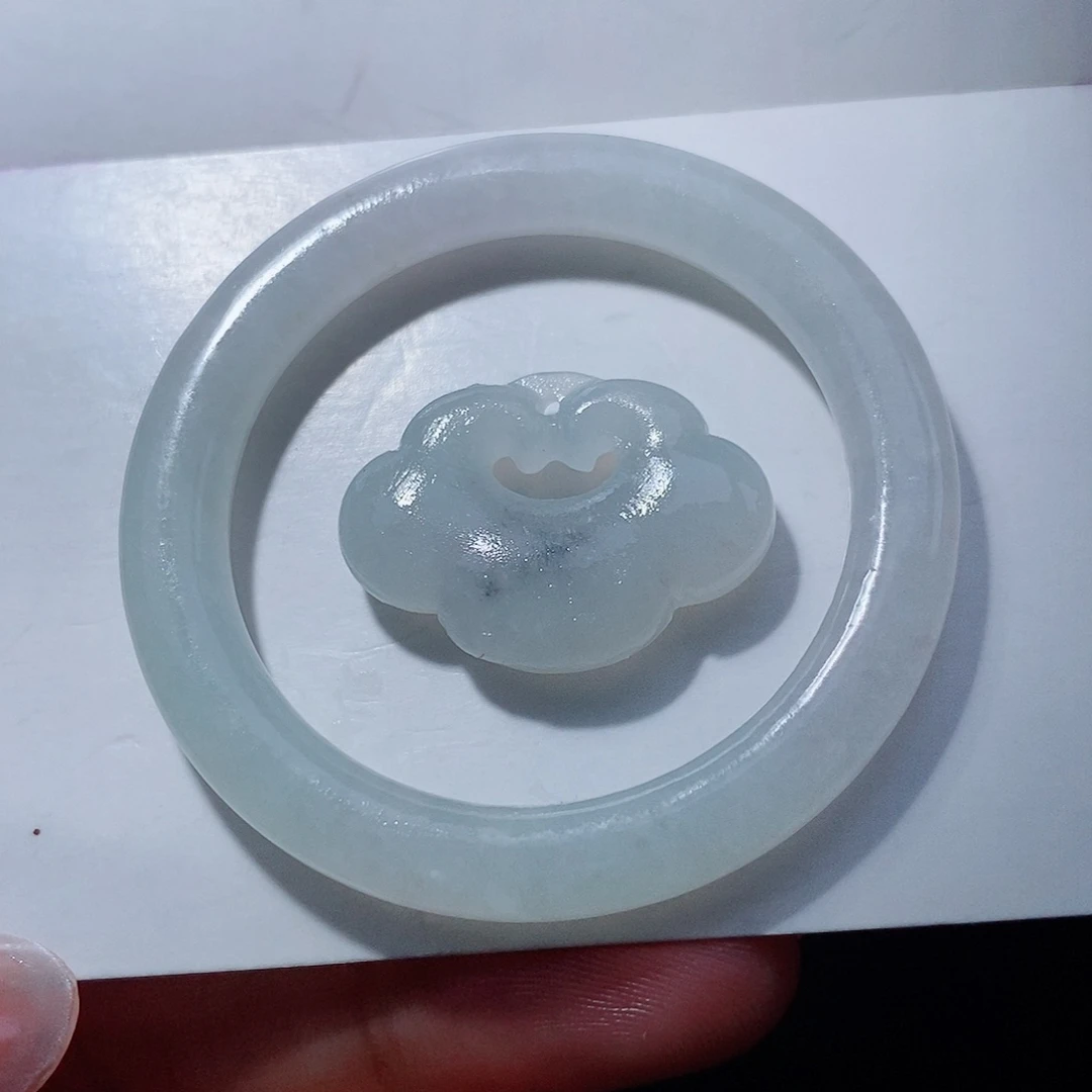 未镶嵌定制翡翠王炸一套