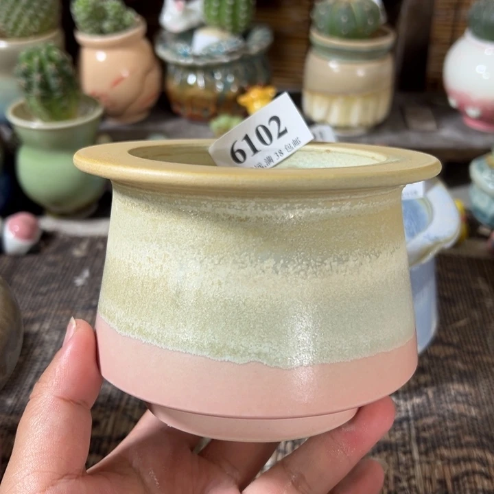 口8 手工花盆满30包邮