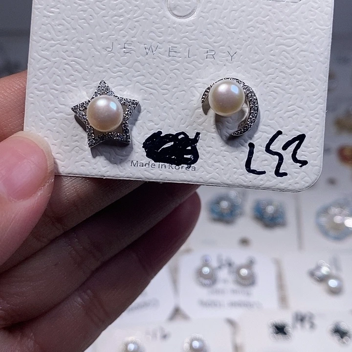 未镶嵌淡水珍珠耳饰