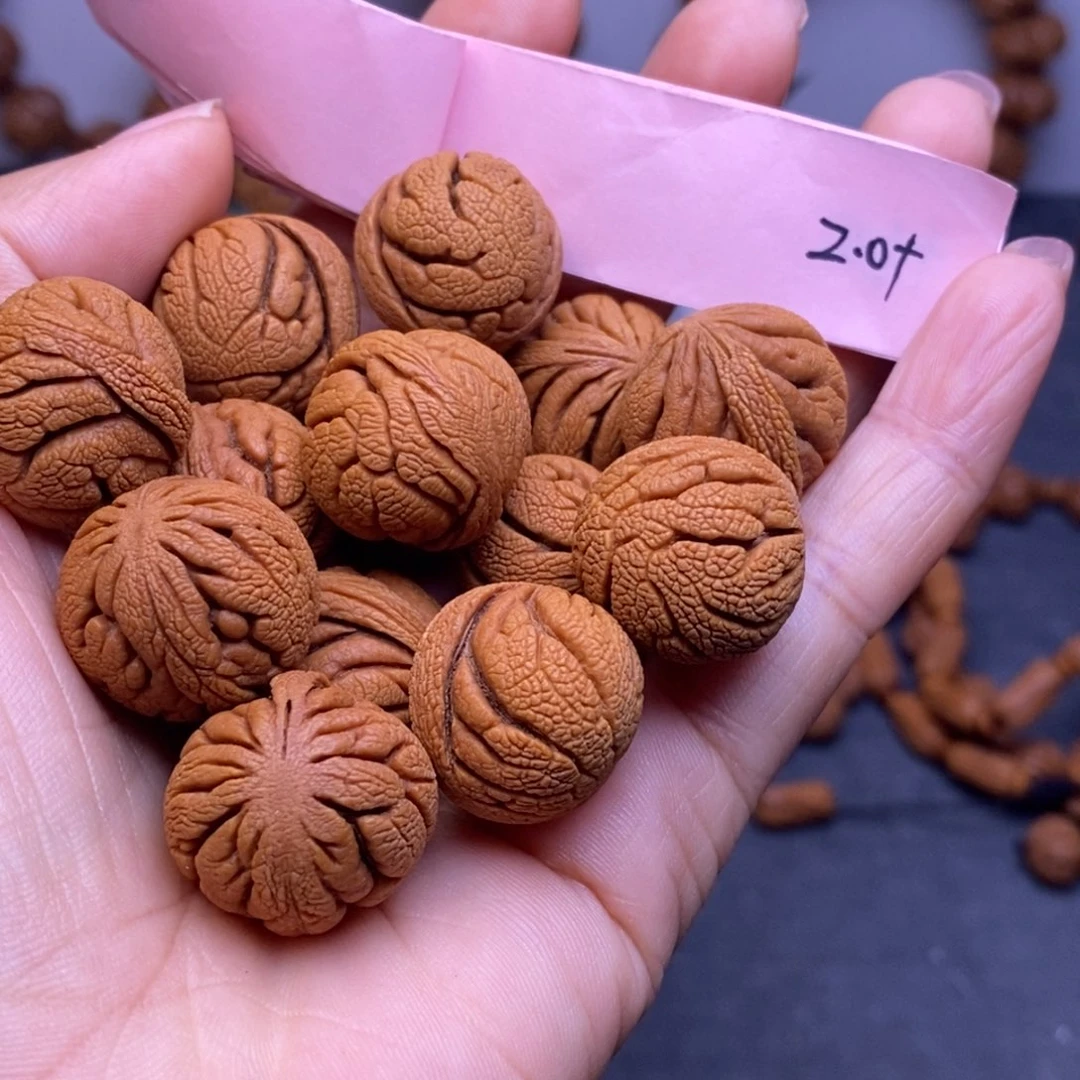 秦岭龙纹桃核14颗