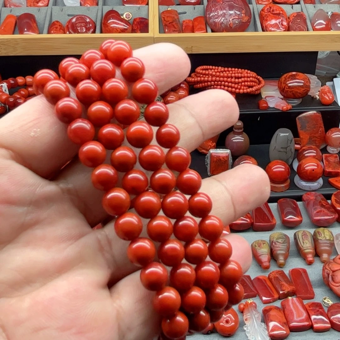 南红玛瑙多圈未镶嵌