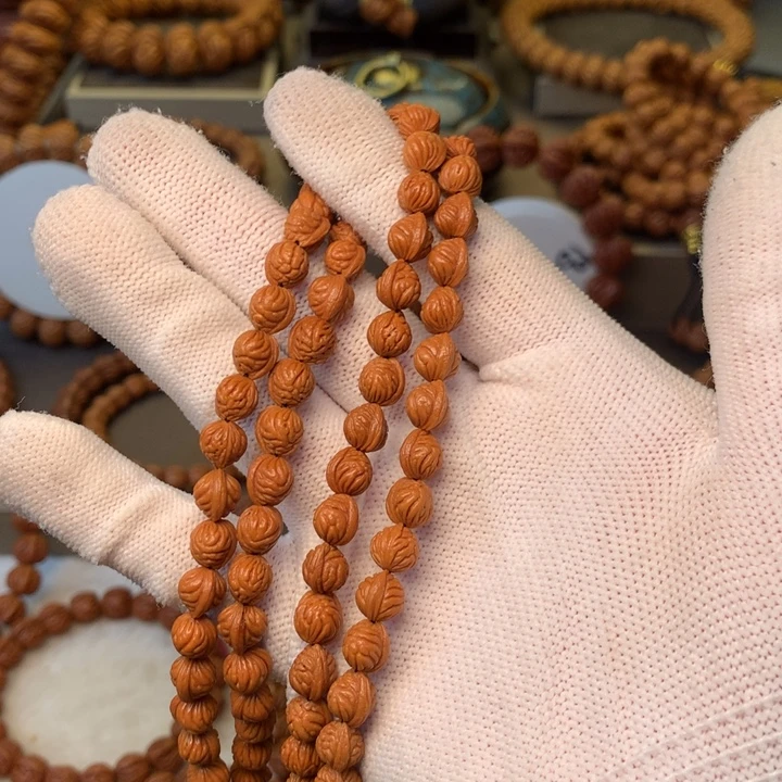 你***啥桃核手串秦岭龙纹