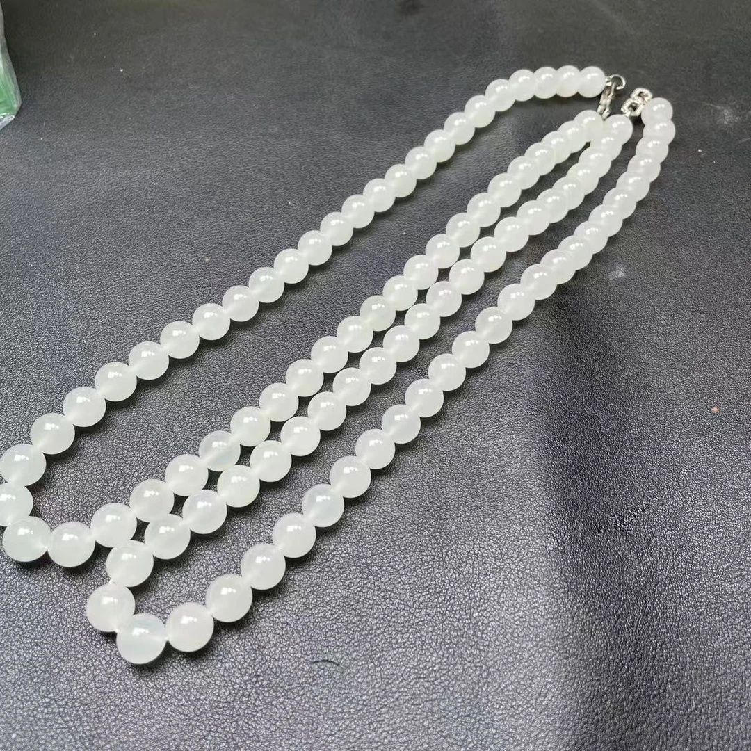 【玉经纶】-41016/HQ65-和田玉珠链--多样性发其一