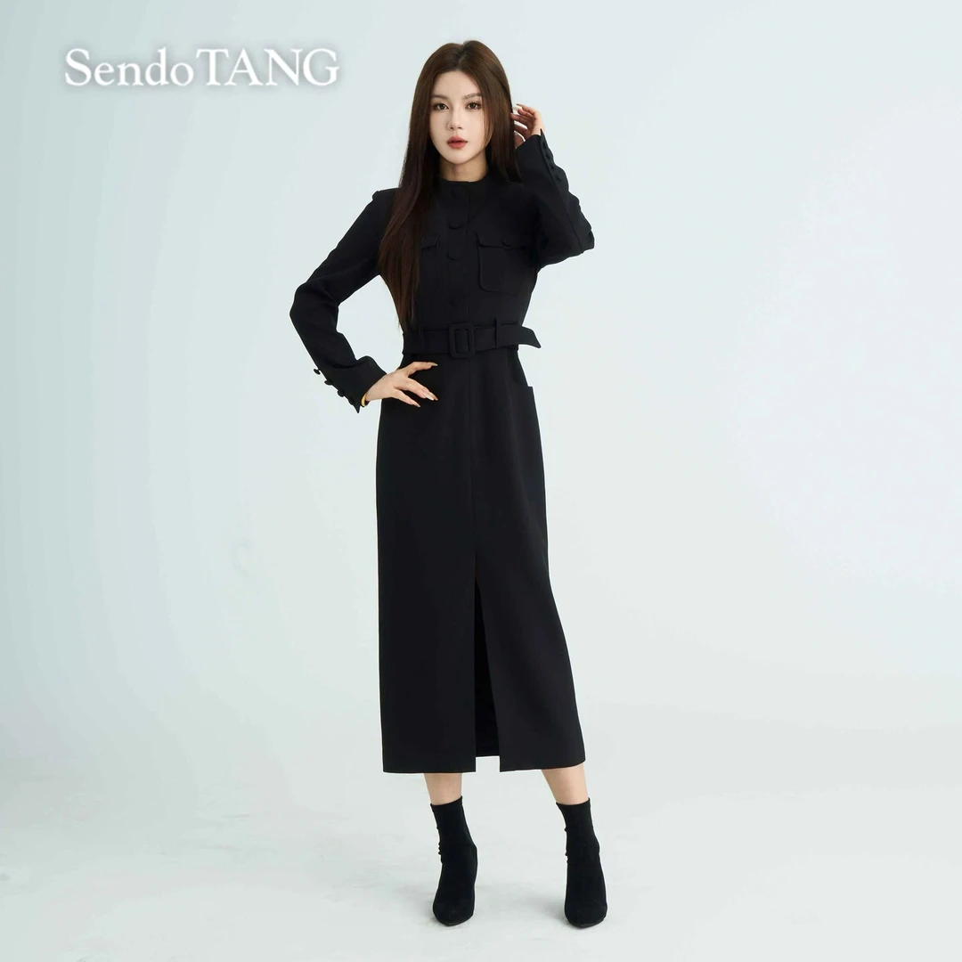 姐姐杀疯了【赞歌】胖多女装时尚秋冬新款休闲高级感百搭连衣裙