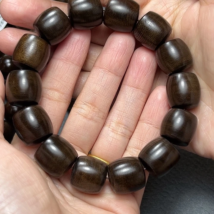 沉香手串李**.白棋玉化