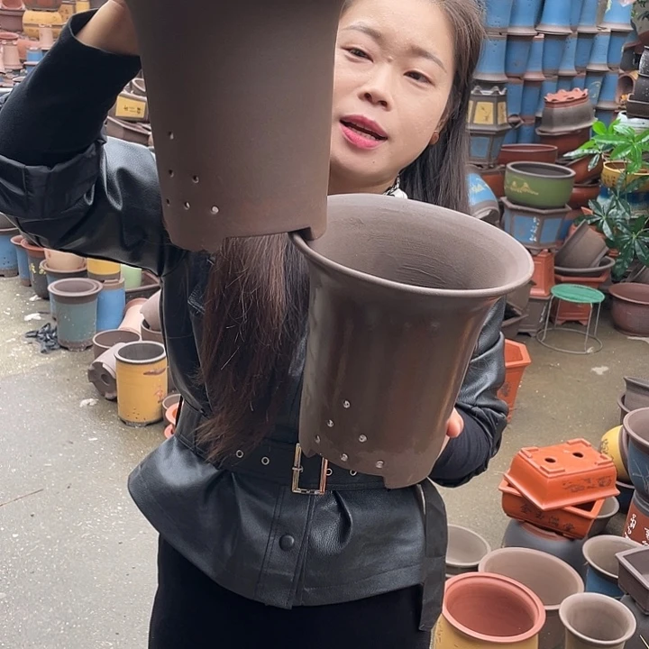 18+18素面兰花盆花盆紫砂花盆紫砂