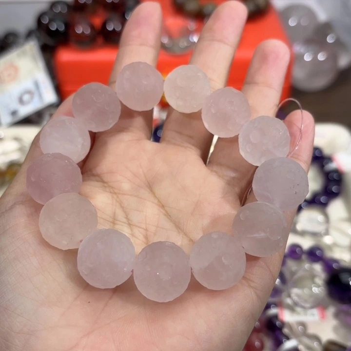 未镶嵌手链水晶粉水晶17