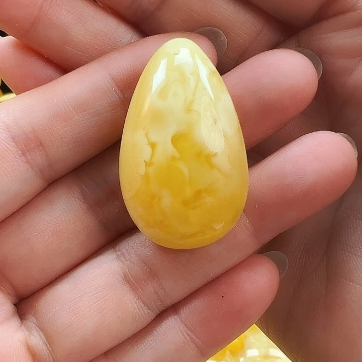 裸石琥珀未镶嵌*️****蜜蜡水滴呆坠