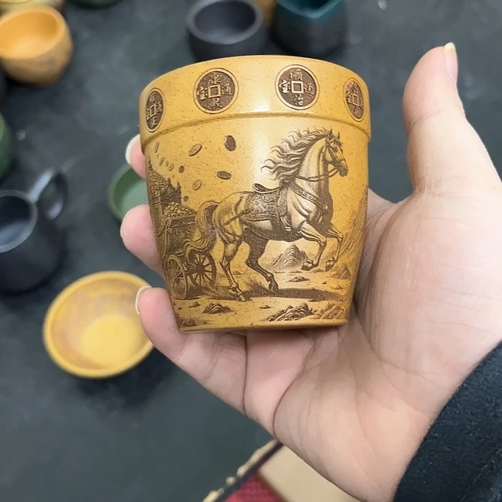 茶杯紫砂全手工紫砂主人杯