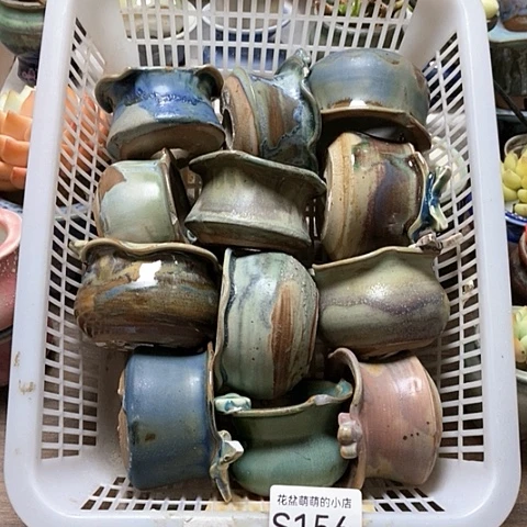 紫砂花盆156瑕疵品口径5到5.5左右无售后