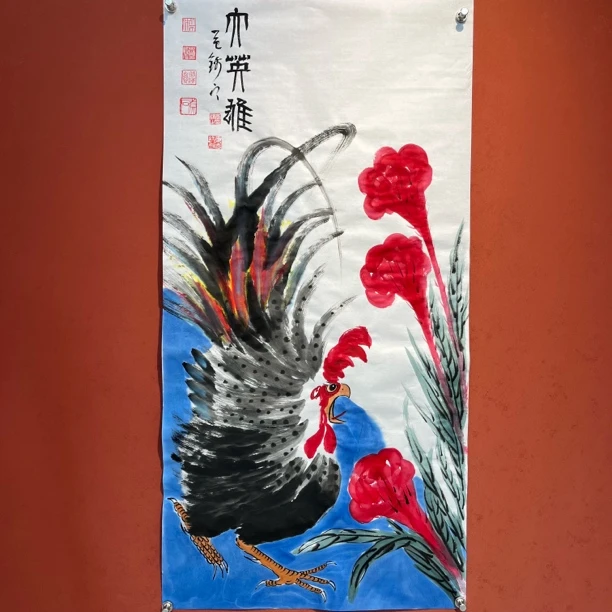 李锦之国画链接作品-《大英雄》