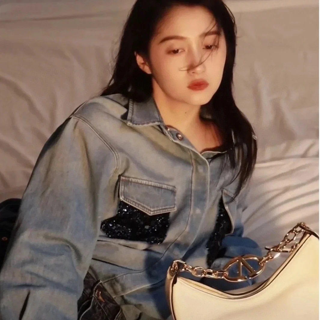 高级撞色毛呢西装