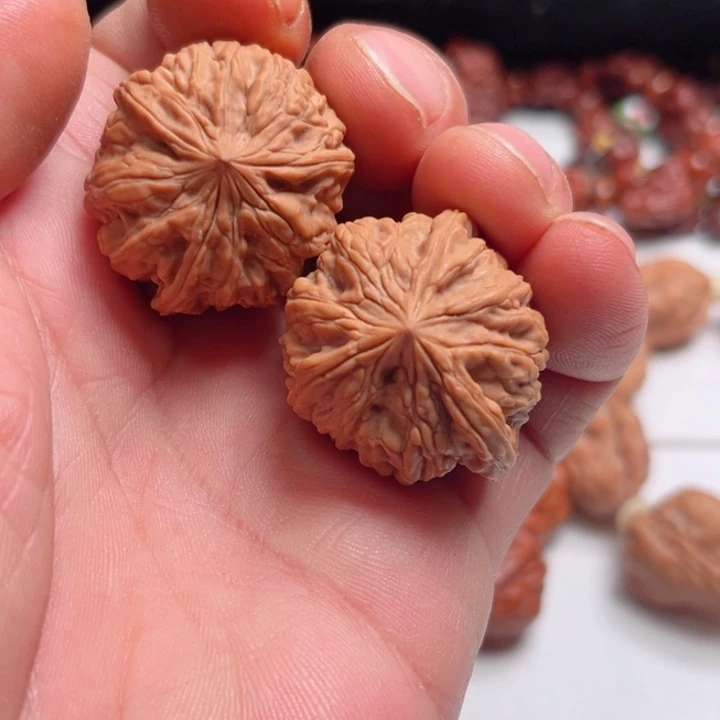 文玩核桃把件独家野生玉玺三棱