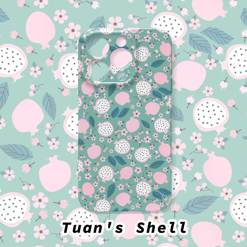 火龙果菲林软壳适用苹果/华为/VIVO/OPPO小米卡通创意手机壳