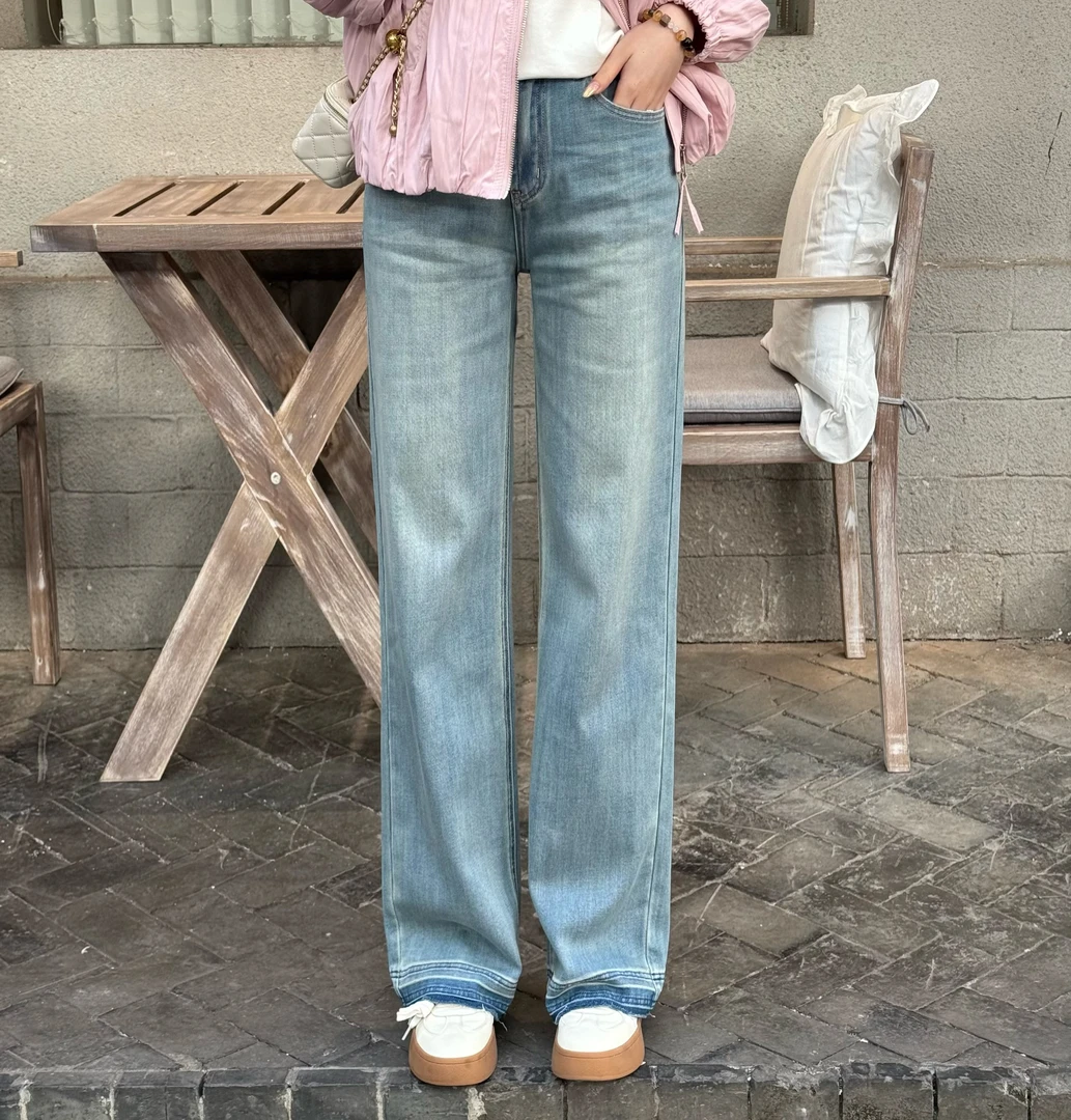 宿慕SUMU 女款牛仔裤 2-26 春季2025新款百搭时尚牛仔裤M000GT