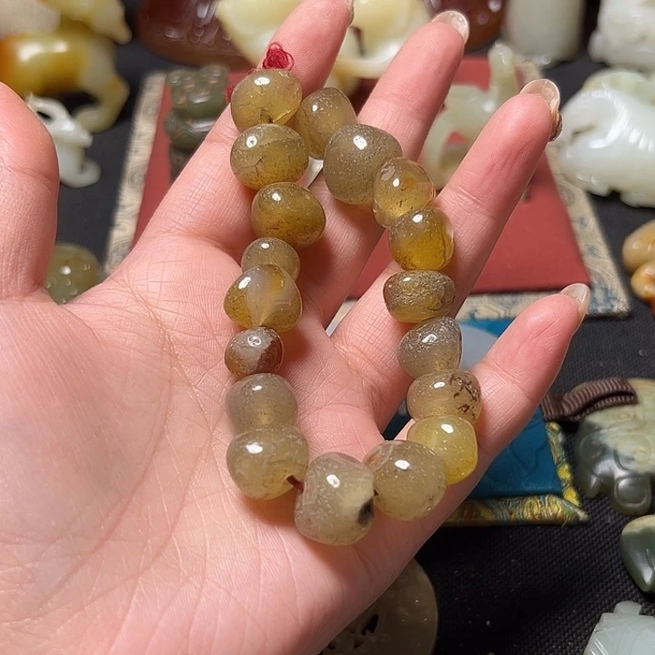 康***云玛瑙/玉髓合金颈饰