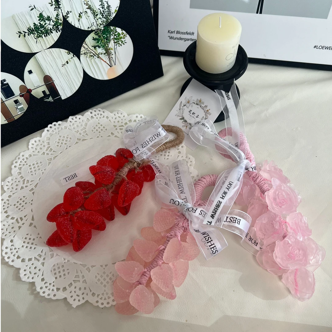 草莓串手工皂玫瑰花皂仿真香薰皂挂件送闺蜜创意生日礼物旅游沐浴