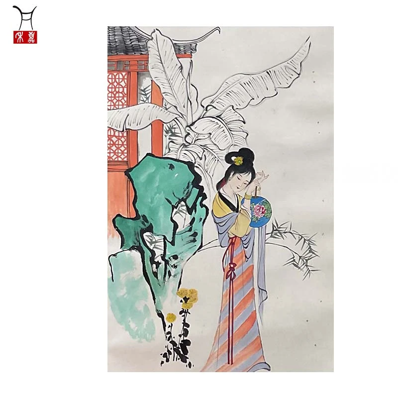 K1006人物立轴69x48/3平尺