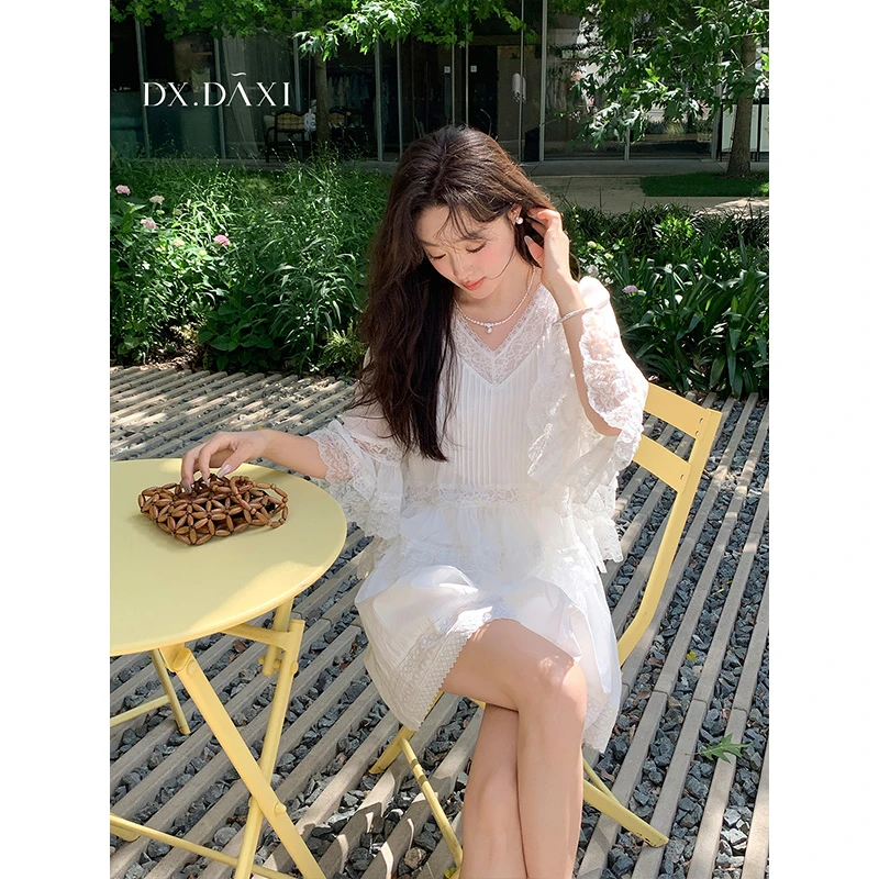 代大喜【甜纱絮语】法式雪纺衫短袖女款爆款2025新款半袖百搭上衣