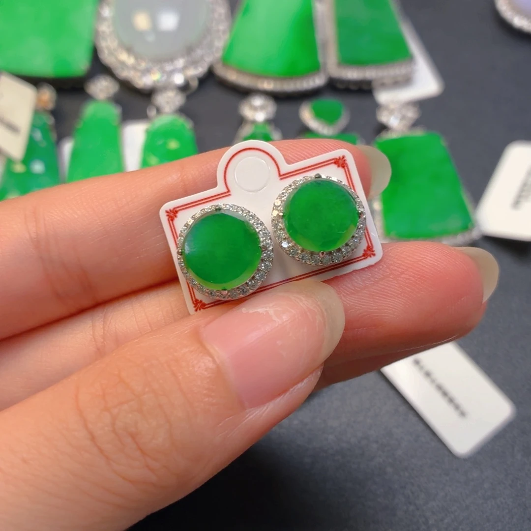 翡翠银S925镶嵌颈饰