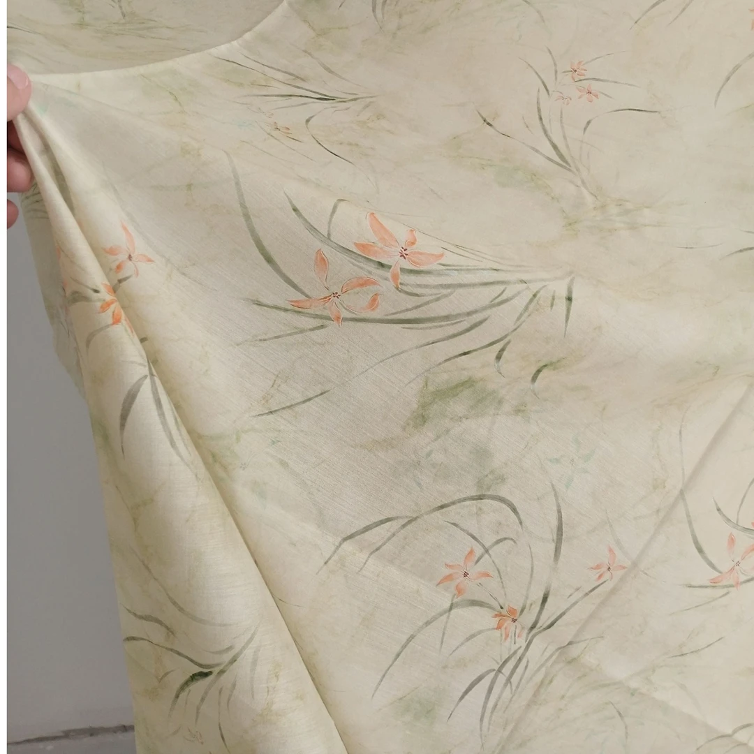 天丝锦醋酸印花天丝麻印花