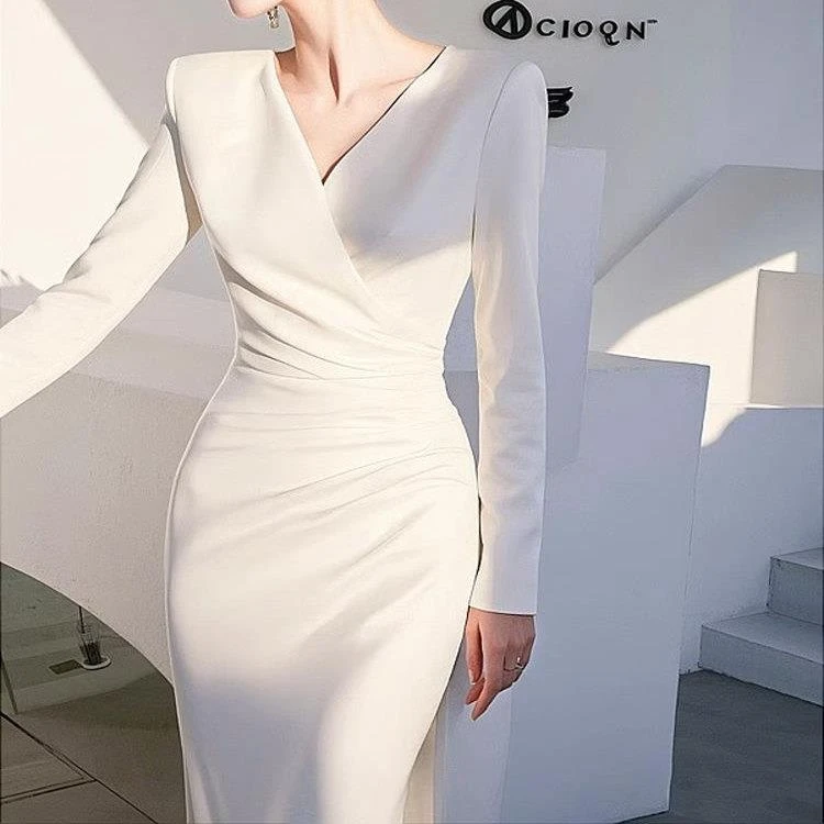 FAVMARTHA法式名媛高端小众宴会生日礼服高级感出席重要场合气质