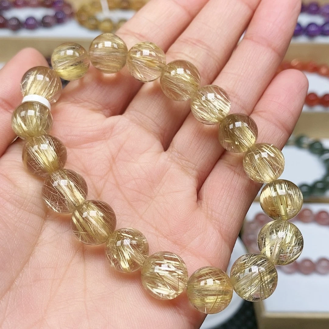 水晶手串未镶嵌钛晶