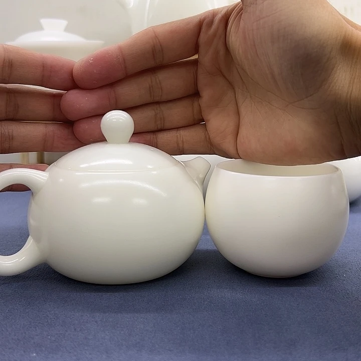 德化冰种玉瓷西施壶壶