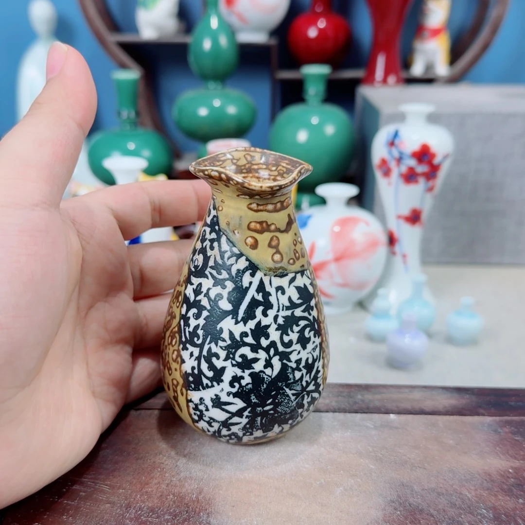 陶瓷手工小花器摆件
