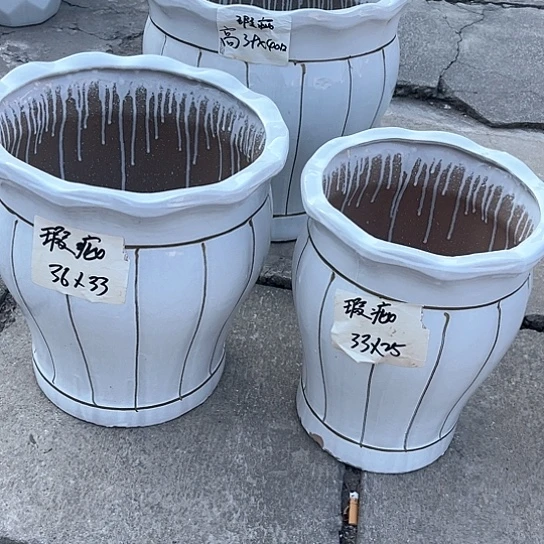红陶陶瓷花盆默认瑕疵