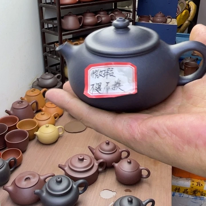 ****哥茶壶紫砂捂灰寒江